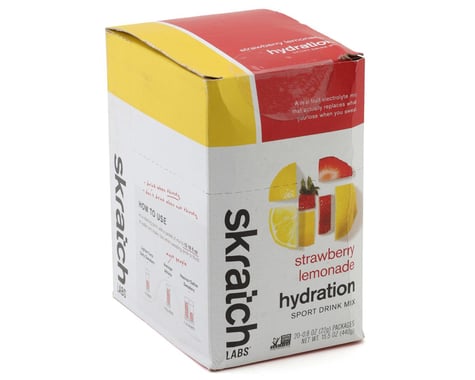 Skratch Labs Hydration Sport Drink Mix (Strawberry Lemonade) (20 | 0.8oz Packets)